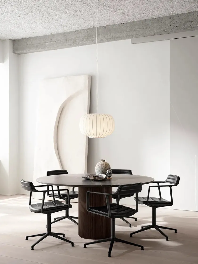 Vipp 452 Swivel Chair, bosco grøn læder fra> Spisebordsstole