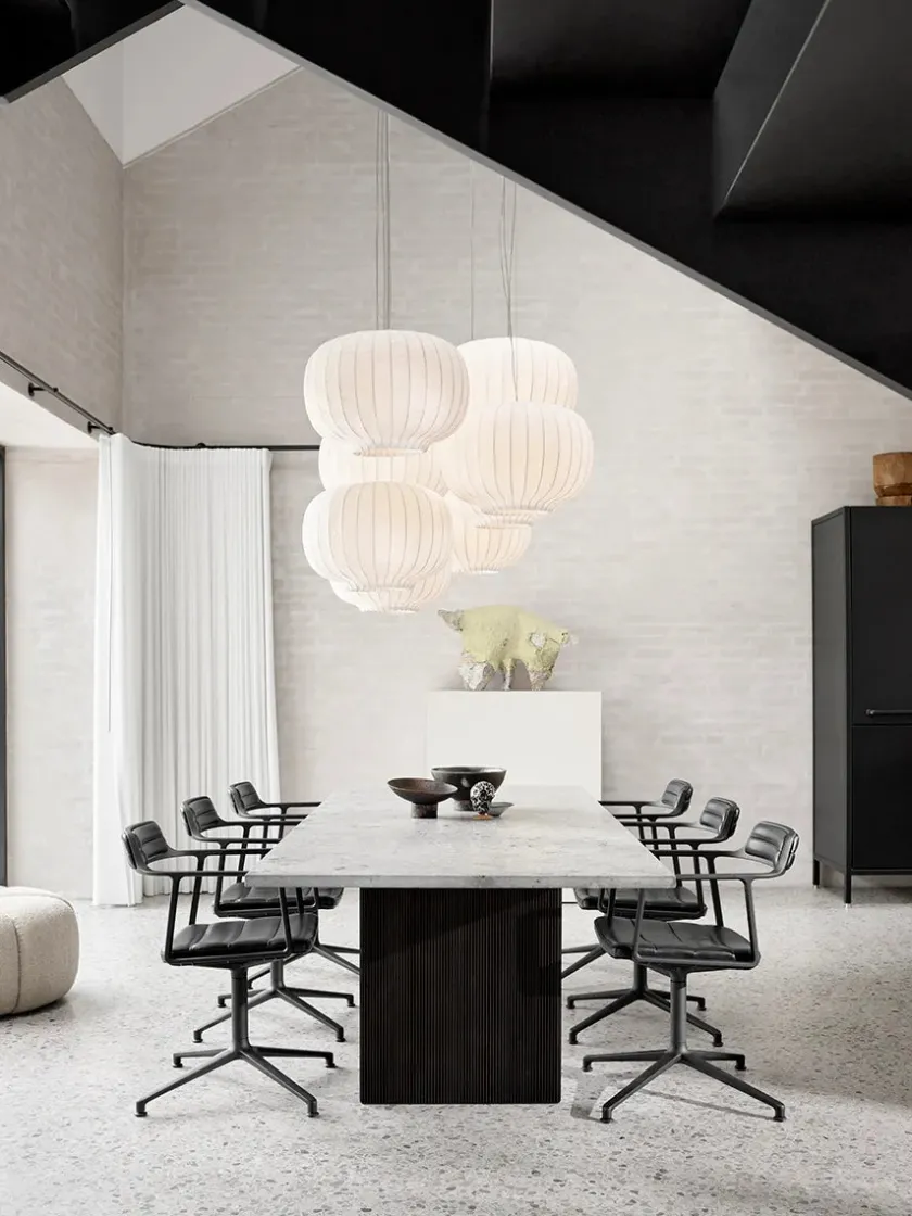 Vipp 452 Swivel Chair, bosco grøn læder fra> Spisebordsstole