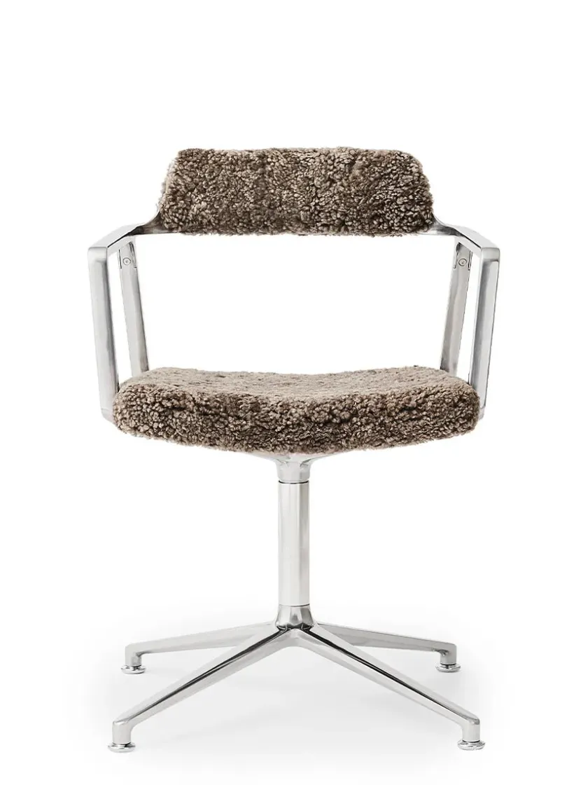 Vipp 452 Swivel Chair, bosco grøn læder fra> Spisebordsstole