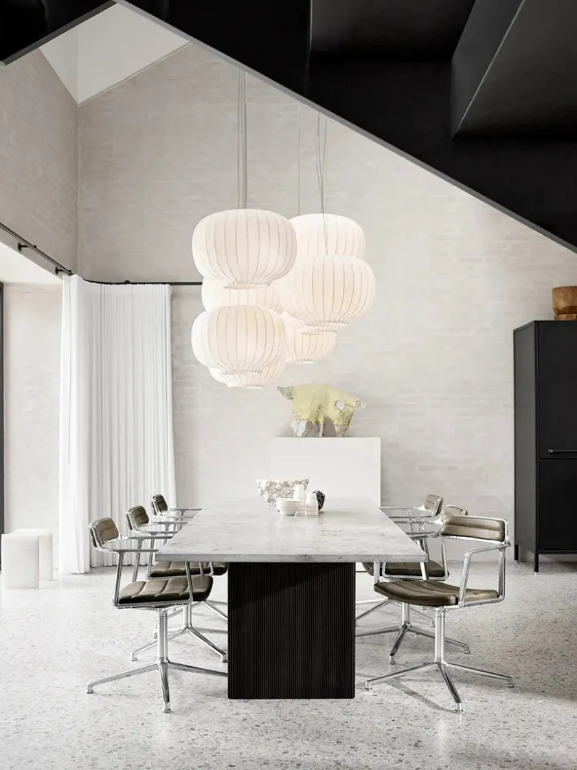 Vipp 452 Swivel Chair, bosco grøn læder fra> Spisebordsstole