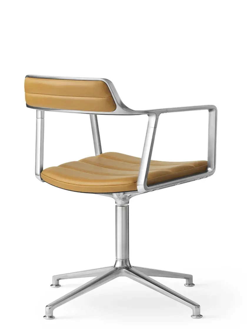 Vipp 452 Swivel Chair, bosco grøn læder fra> Spisebordsstole