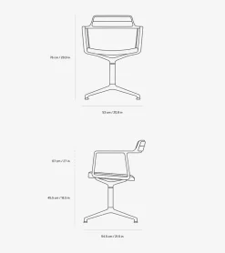 Vipp 452 Swivel Chair, Lagrasse fra><noscript><img width=