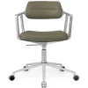 Vipp 453 Swivel+ Chair m/hjul, bosco grøn læder fra> Kontorstole