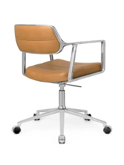 Vipp 453 Swivel+ Chair m/hjul, bosco grøn læder fra><noscript><img width=
