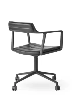 Vipp 452 Swivel Chair m/hjul, bosco grøn læder fra><noscript><img width=