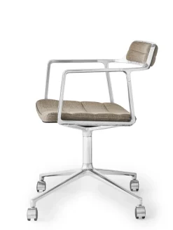 Vipp 452 Swivel Chair m/hjul, camel læder fra><noscript><img width=