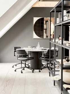 Vipp 453 Swivel+ Chair m/hjul, camel læder fra><noscript><img width=