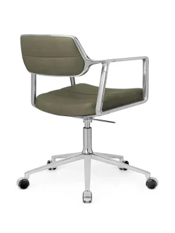 Vipp 453 Swivel+ Chair m/hjul, dark sand tekstil fra><noscript><img width=