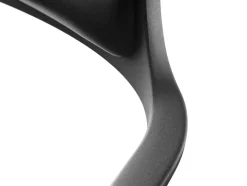 Vipp 452 Swivel Chair m/sort stel & hjul, sort læder fra><noscript><img width=