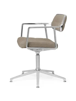 Vipp 453 Swivel+ Chair m/sort stel, sort læder fra><noscript><img width=