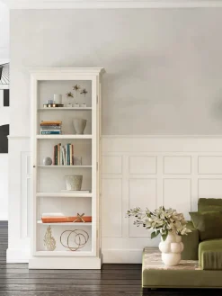 Lindebjerg Design Vitrineskab Classic V1, hvid fra> Vitrineskabe