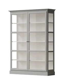 Lindebjerg Design Vitrineskab Classic V2, lys grå fra><noscript><img width=