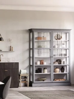 Lindebjerg Design Vitrineskab Classic V2, sort fra><noscript><img width=