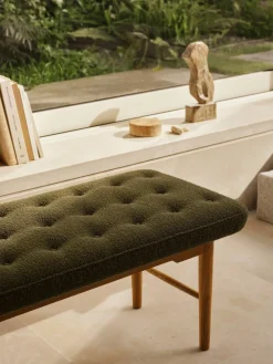 Carl Hansen & Søn VLA75S Foyer bænk, eg olie af Vilhelm Lauritzen><noscript><img width=