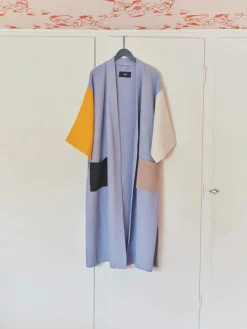 HAY Waffle Badekåbe, sky blue fra><noscript><img width=