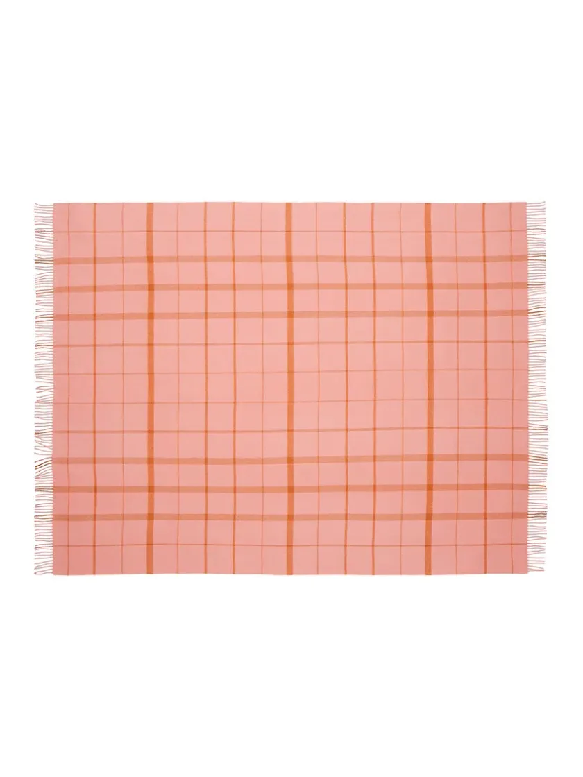 Silkeborg Uldspinderi Warp & Weft Plaid, concrete/midnight fra> Puder Og Plaider