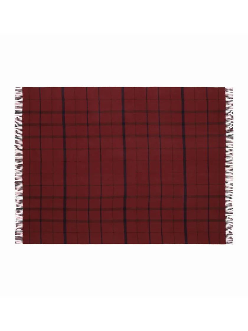 Silkeborg Uldspinderi Warp & Weft Plaid, lime/grass fra> Puder Og Plaider