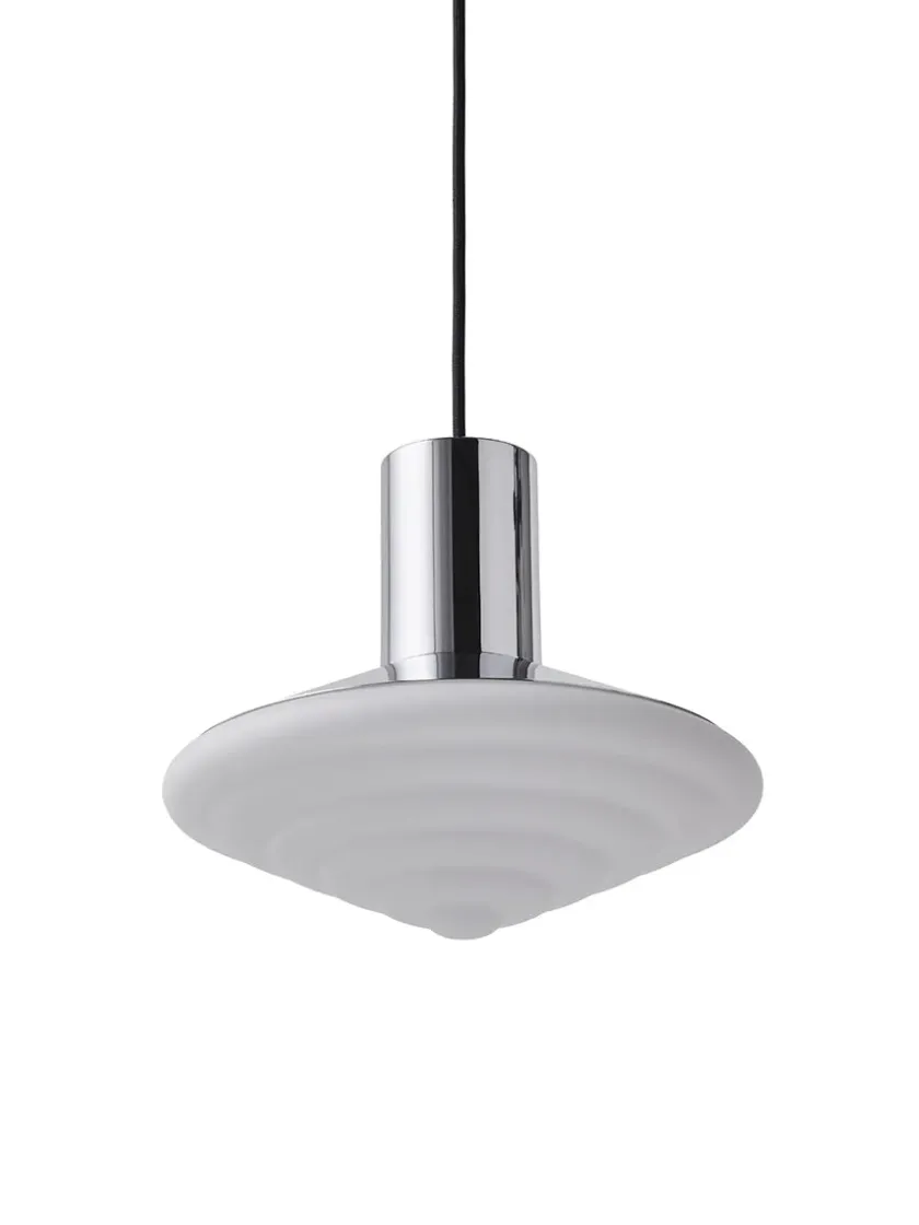 LEO Objects Whipped Pendant Lamp, all chrome fra> Spots|Pendler