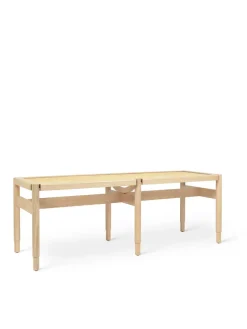Mater Winston bænk, mat lakeret eg fra><noscript><img width=