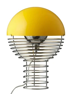 Verpan Wire Bordlampe Ø30, rød af Verner Panton><noscript><img width=