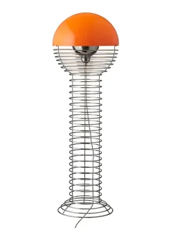 Verpan Wire Gulvlampe, orange af Verner Panton> Gulvlamper|Spots
