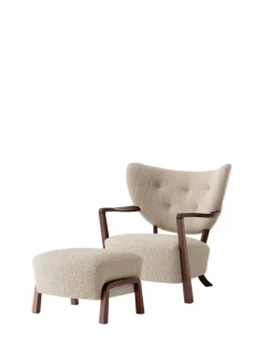 &Tradition Wulff lænestol inkl. skammel - Karandash 005 lounge sæt fra><noscript><img width=