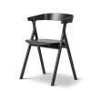 Fredericia Furniture Yksi Spisebordsstol, sortlakeret eg fra> Spisebordsstole