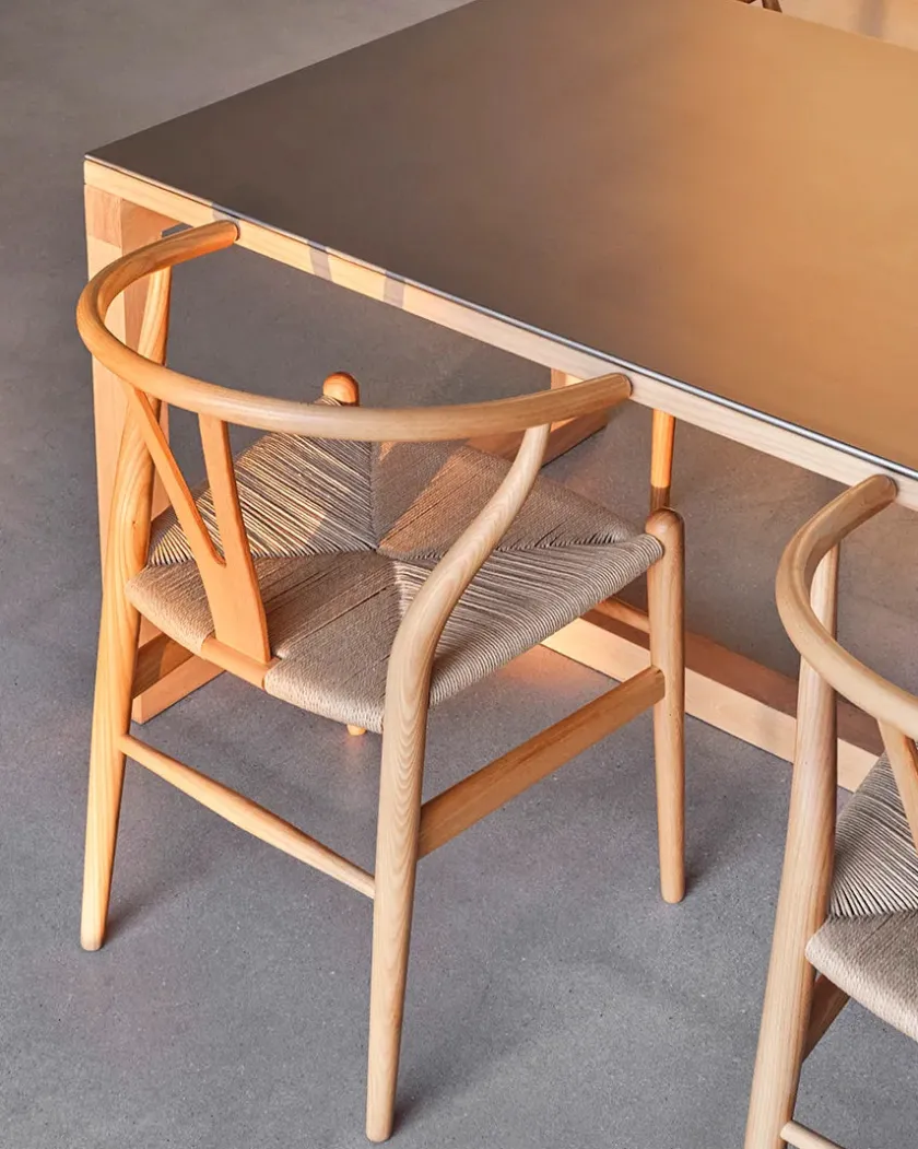 Carl Hansen & Søn Y-stol CH24, Bøg sæbe af Hans J. Wegner> Spisebordsstole