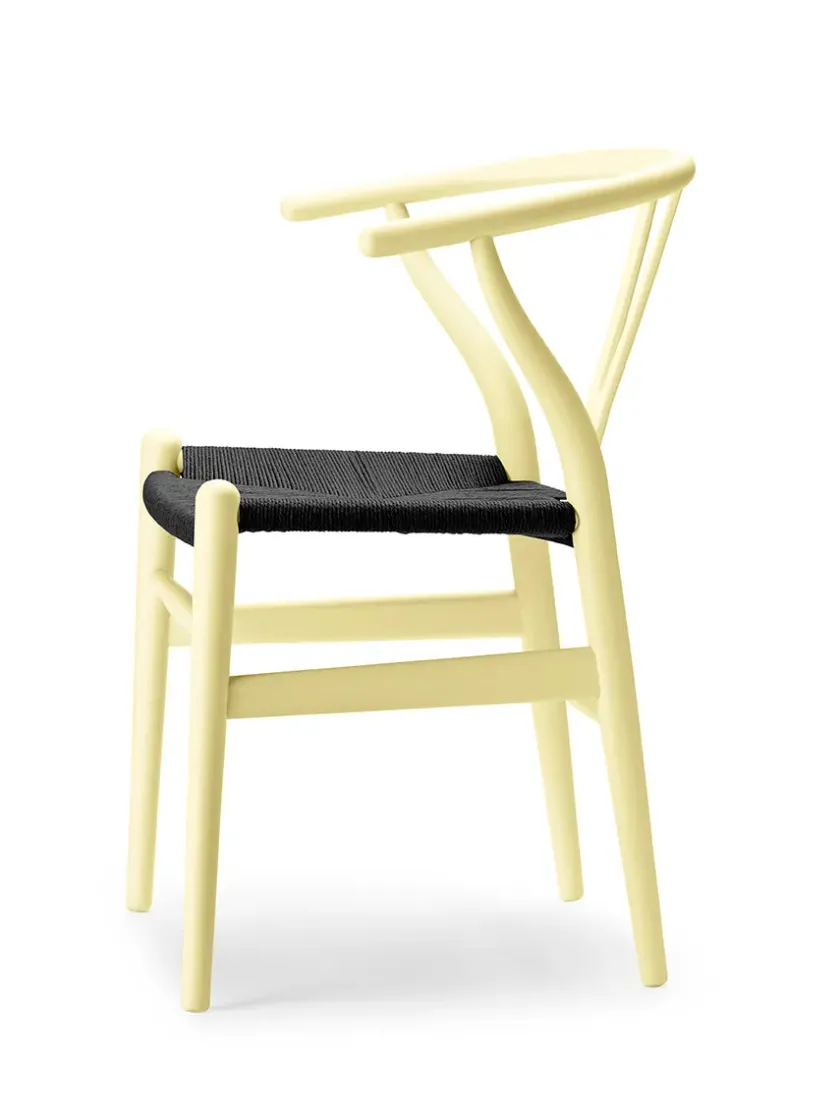 Carl Hansen & Søn Y-stol CH24 Soft Anthracite Grey med sort flet af Hans J. Wegner> Spisebordsstole