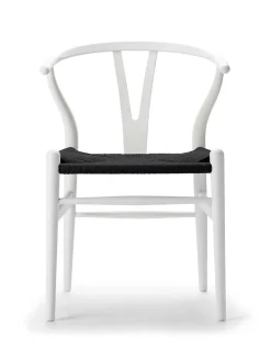 Carl Hansen & Søn Y-stol CH24 Soft Anthracite Grey med sort flet af Hans J. Wegner><noscript><img width=