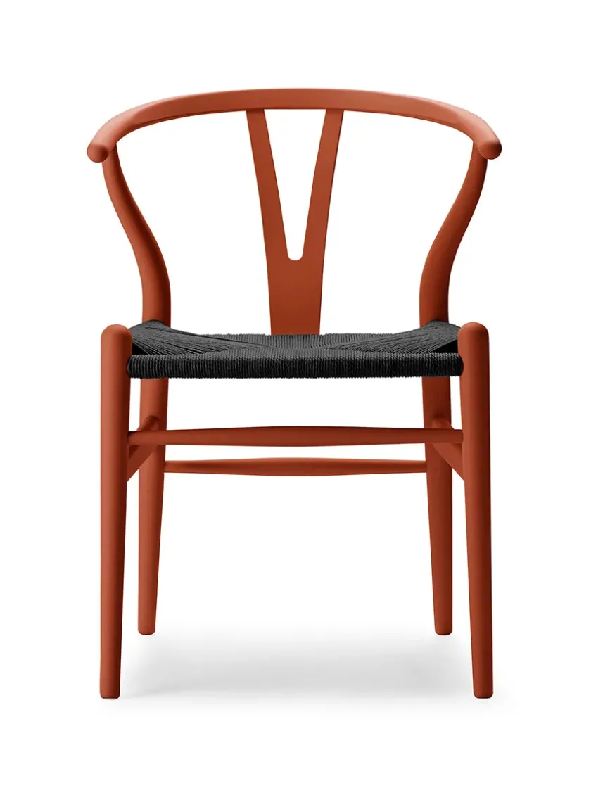 Carl Hansen & Søn Y-stol CH24 Soft Anthracite Grey med sort flet af Hans J. Wegner> Spisebordsstole