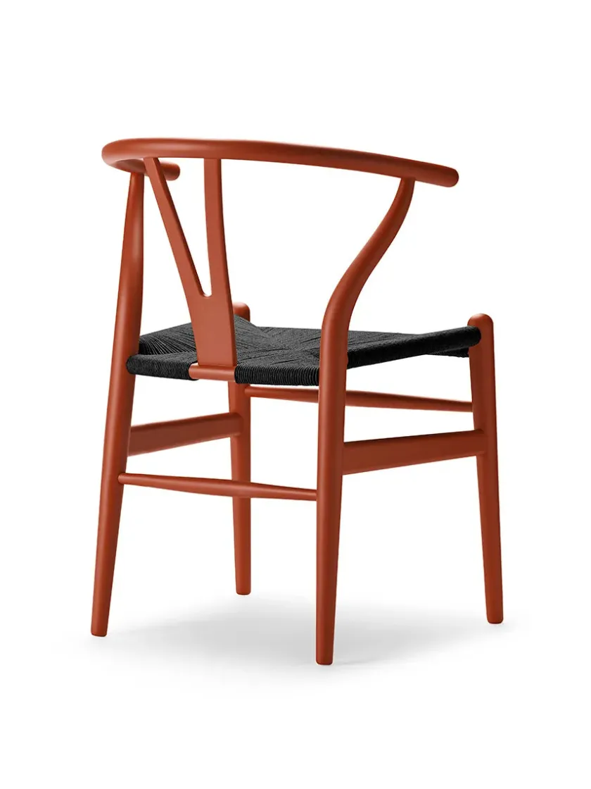 Carl Hansen & Søn Y-stol CH24 Soft Anthracite Grey med sort flet af Hans J. Wegner> Spisebordsstole