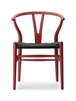 Carl Hansen & Søn Y-stol CH24 Soft Blue med sort flet af Hans J. Wegner><noscript><img width=