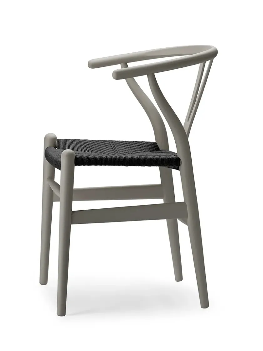 Carl Hansen & Søn Y-stol CH24 Soft Clay med sort flet af Hans J. Wegner> Spisebordsstole