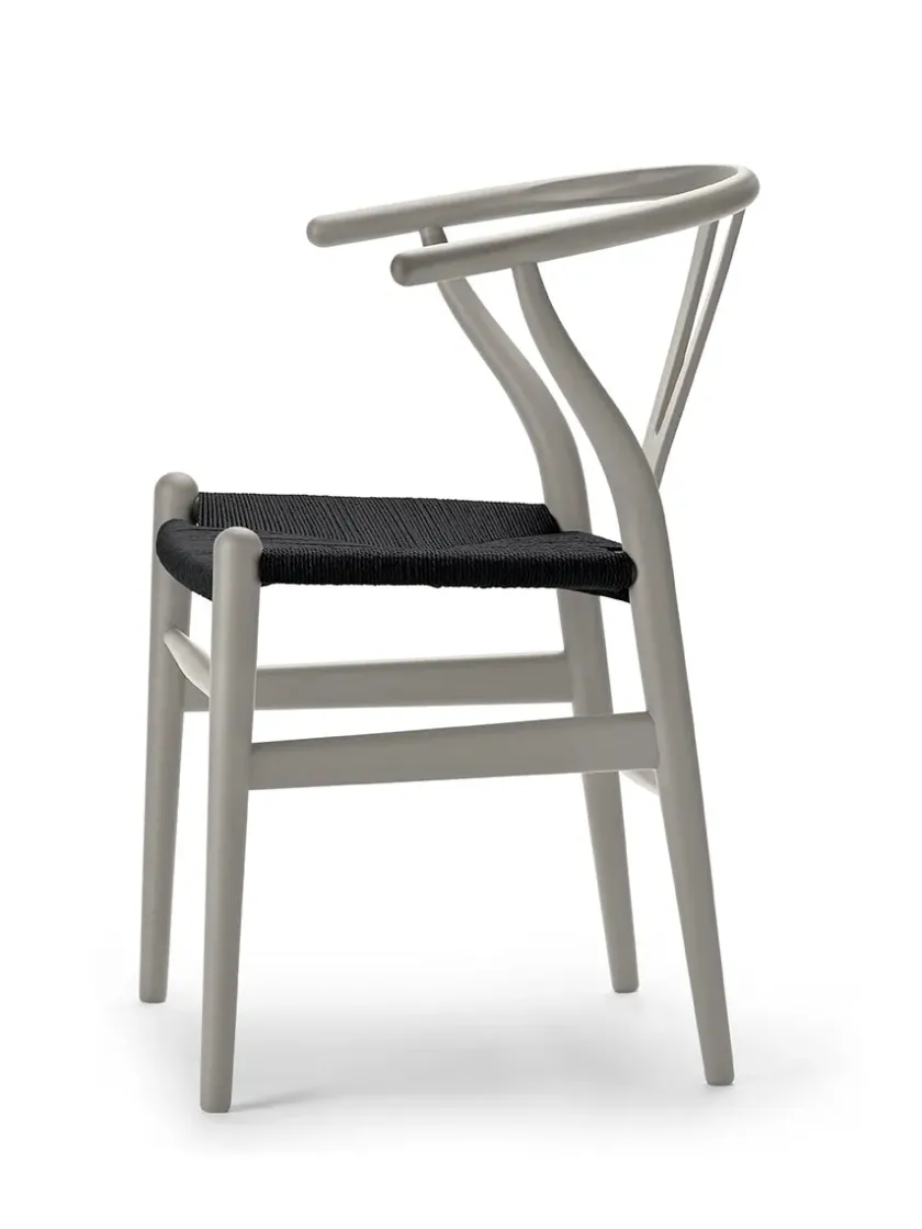 Carl Hansen & Søn Y-stol CH24 Soft Hollyhock med sort flet af Hans J. Wegner> Spisebordsstole