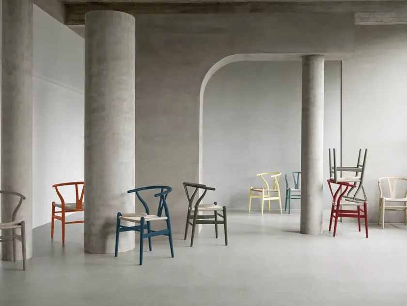 Carl Hansen & Søn Y-stol CH24 Soft Red Brown af Hans J. Wegner> Spisebordsstole