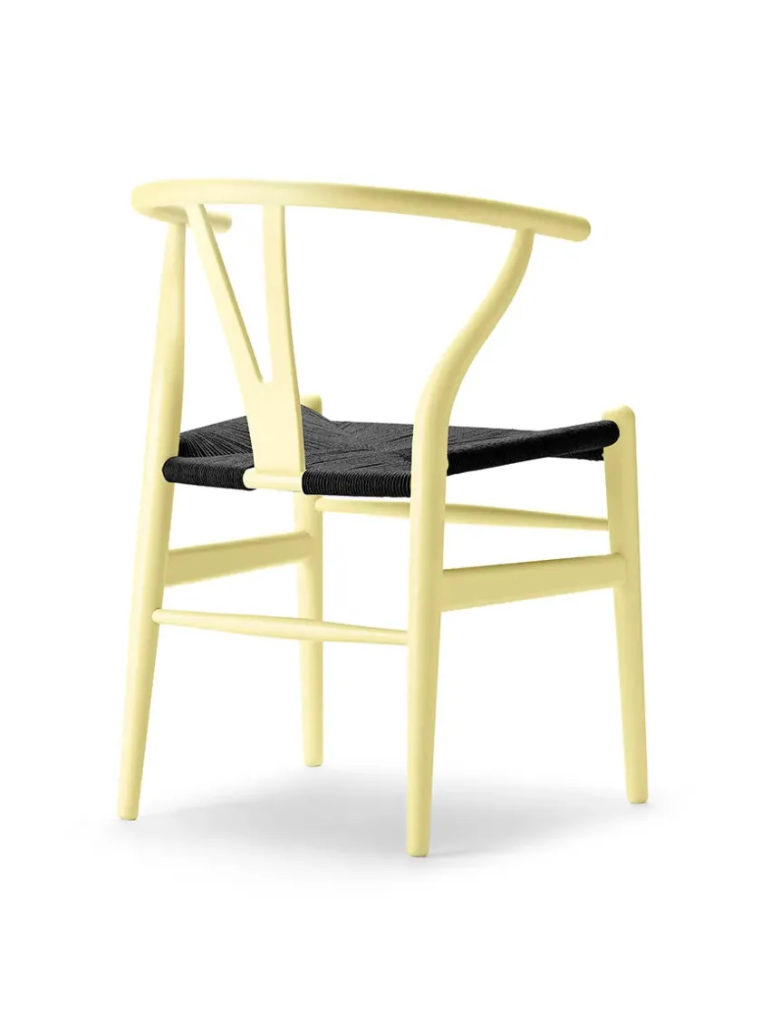 Carl Hansen & Søn Y-stol CH24 Soft Seaweed med sort flet af Hans J. Wegner> Spisebordsstole