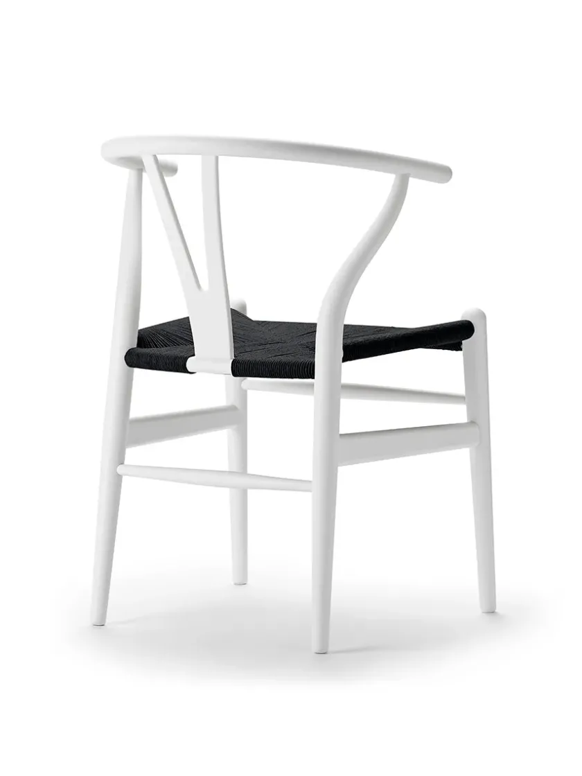 Carl Hansen & Søn Y-stol CH24 Soft Seaweed med sort flet af Hans J. Wegner> Spisebordsstole