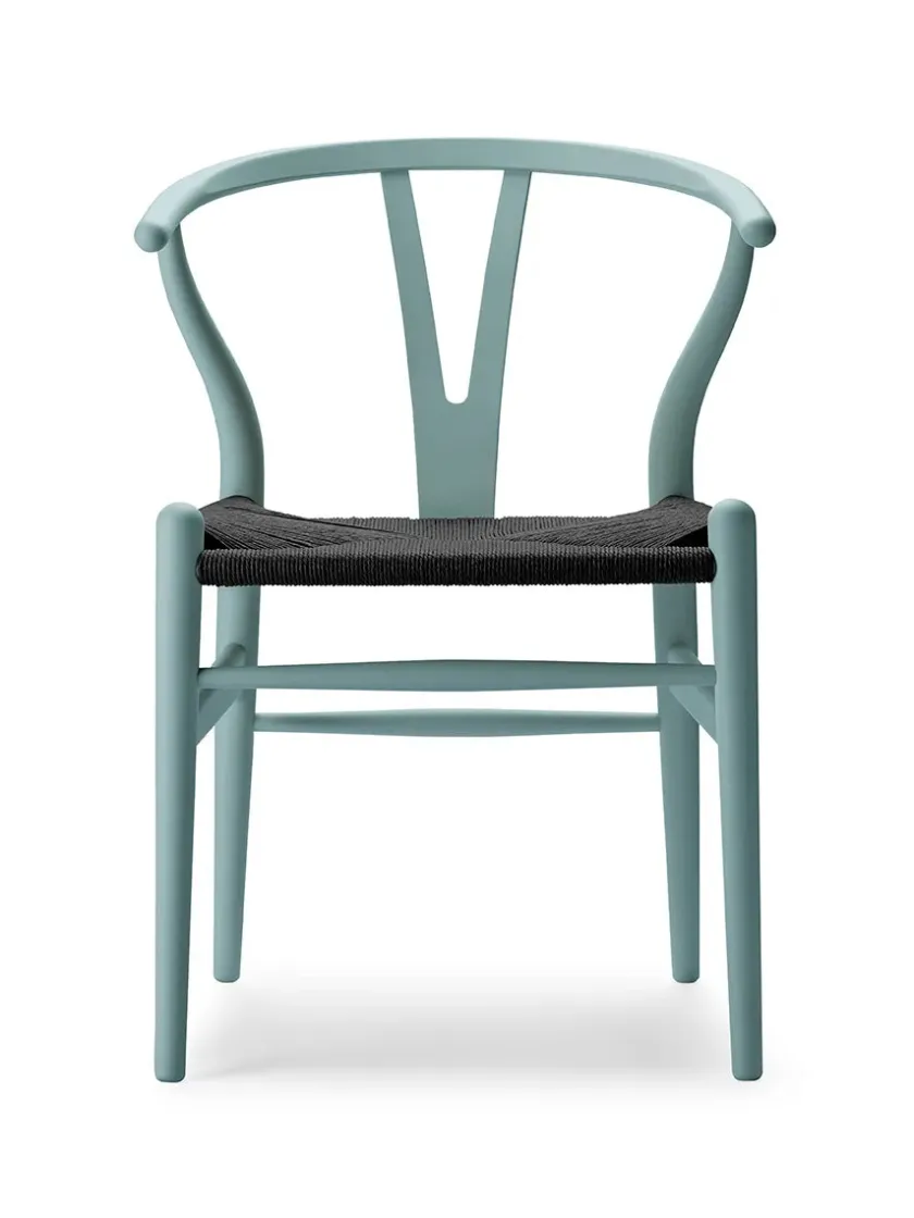 Carl Hansen & Søn Y-stol CH24 Soft Seaweed med sort flet af Hans J. Wegner> Spisebordsstole