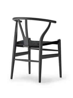 Carl Hansen & Søn Y-stol CH24 Soft Seaweed med sort flet af Hans J. Wegner><noscript><img width=