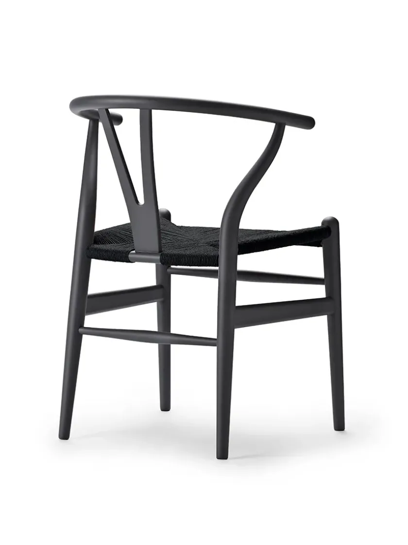 Carl Hansen & Søn Y-stol CH24 Soft Seaweed med sort flet af Hans J. Wegner> Spisebordsstole