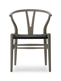 Carl Hansen & Søn Y-stol CH24 Soft Seaweed med sort flet af Hans J. Wegner><noscript><img width=