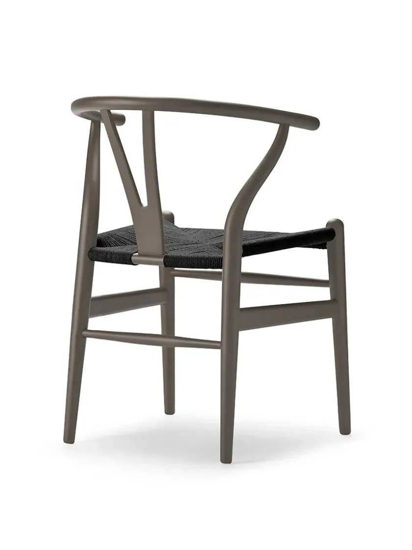 Carl Hansen & Søn Y-stol CH24 Soft Seaweed med sort flet af Hans J. Wegner> Spisebordsstole