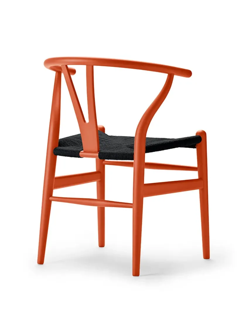 Carl Hansen & Søn Y-stol CH24 Soft Slate med sort flet af Hans J. Wegner> Spisebordsstole