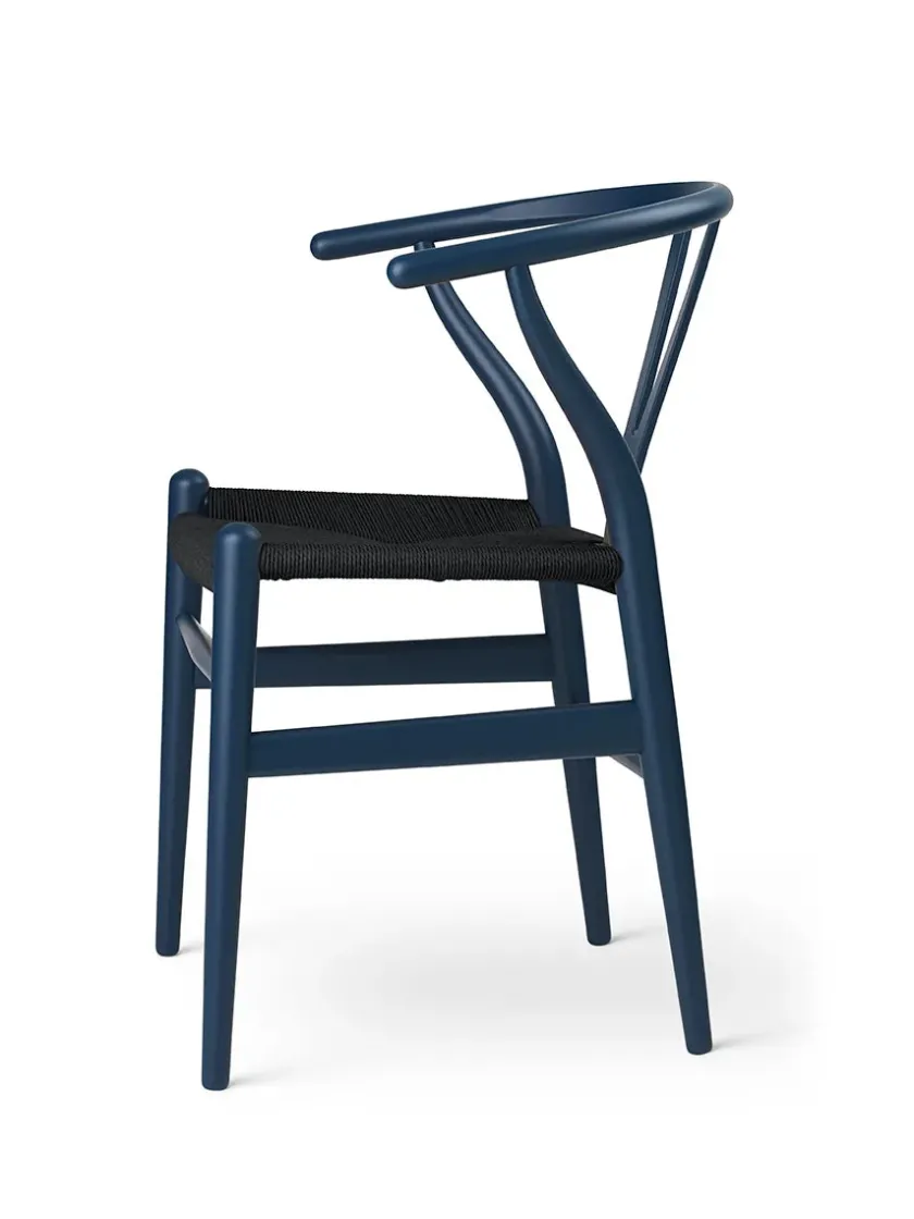 Carl Hansen & Søn Y-stol CH24 Soft Terracotta med sort flet af Hans J. Wegner> Spisebordsstole