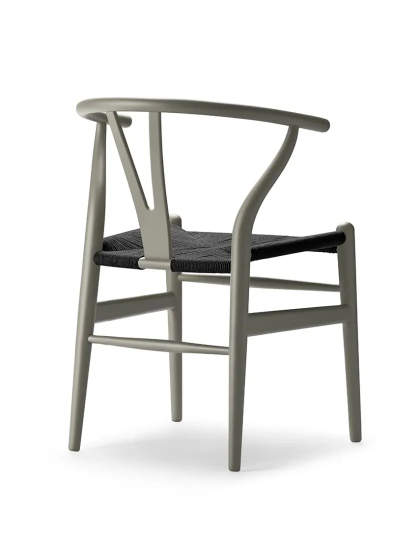 Carl Hansen & Søn Y-stol CH24 Soft Terracotta med sort flet af Hans J. Wegner> Spisebordsstole