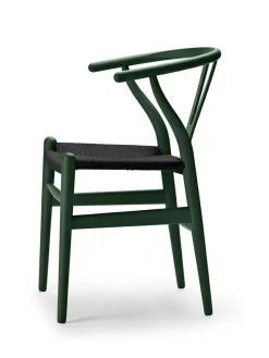 Carl Hansen & Søn Y-stol CH24 Soft Terracotta med sort flet af Hans J. Wegner><noscript><img width=
