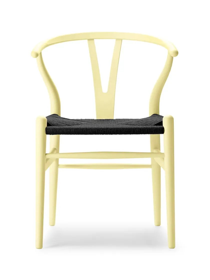 Carl Hansen & Søn Y-stol CH24 Soft Terracotta med sort flet af Hans J. Wegner> Spisebordsstole