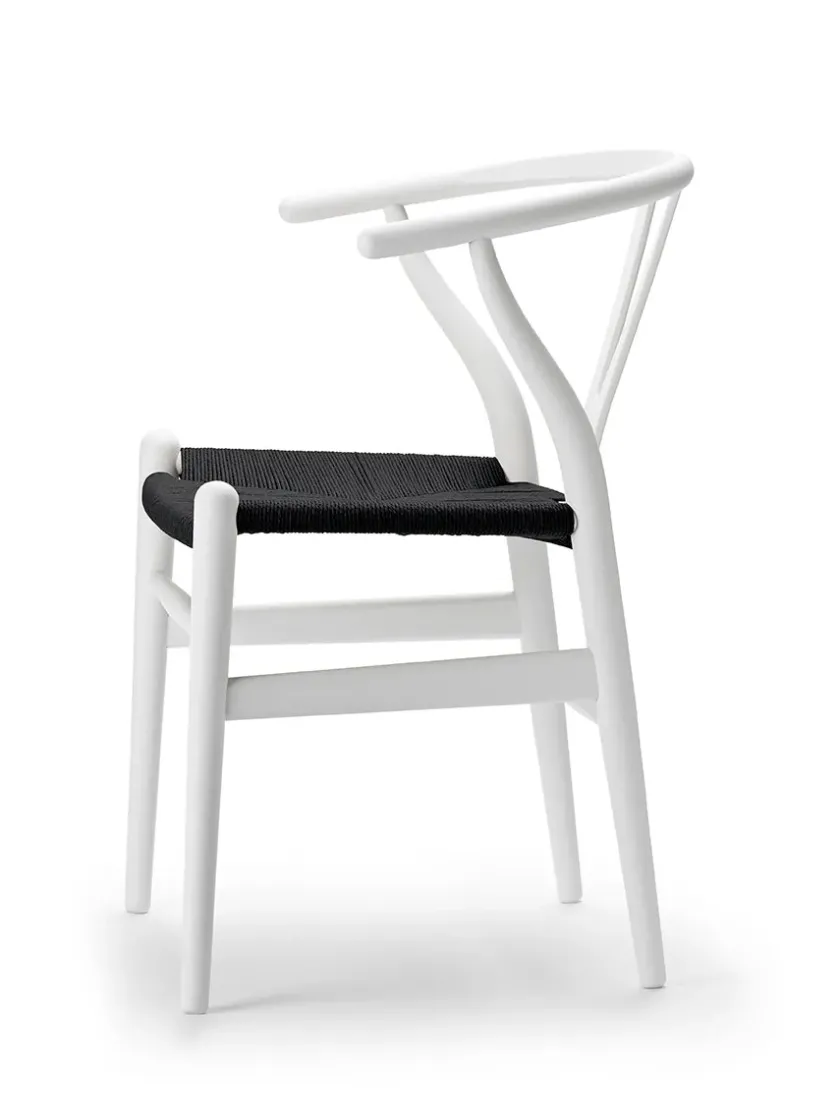 Carl Hansen & Søn Y-stol CH24 Soft Terracotta med sort flet af Hans J. Wegner> Spisebordsstole