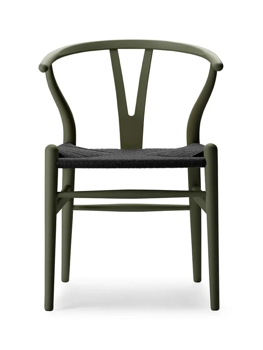 Carl Hansen & Søn Y-stol CH24 Soft Terracotta med sort flet af Hans J. Wegner> Spisebordsstole